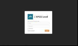 
							         Login - APSIS Lead								  
							    
