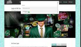 
							         Login at Mr Green: Login Page and How To Guide - Reel ...								  
							    