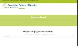 
							         Login - Australian College of Nursing								  
							    