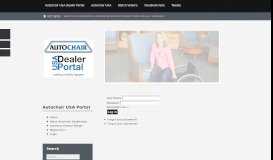 
							         Login - Autochair USA Dealer Portal								  
							    