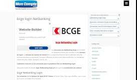 
							         Login bcge NetBanking et Inscription sur www.bcge.ch								  
							    