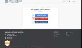 
							         Login - Bellingham Public Schools								  
							    