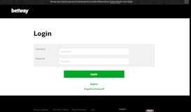 
							         Login - Betway								  
							    