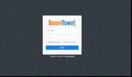 
							         Login - BoomTown								  
							    
