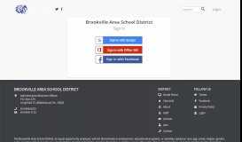 
							         Login - Brookville Area School District								  
							    