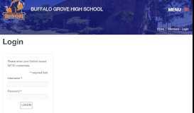 
							         Login | Buffalo Grove High School								  
							    