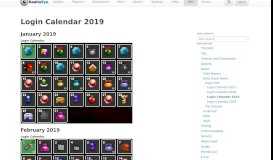 
							         Login Calendar 2019 - the RotMG Wiki | RealmEye.com								  
							    