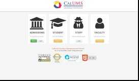 
							         Login - California University of Management and Sciences								  
							    