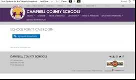 
							         Login - Campbell County Schools								  
							    