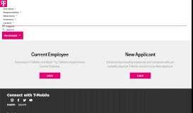 
							         Login | Careers Login for Employees & New Applicants | T-Mobile								  
							    