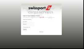 
							         Login - Cargo Customer Portal - Swissport								  
							    