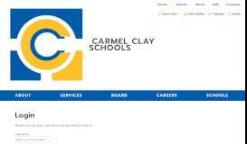 
							         Login - Carmel Clay Schools								  
							    