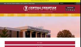 
							         Login - Central Christian College of the Bible								  
							    