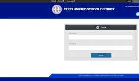 
							         Login - Ceres Unified School District								  
							    