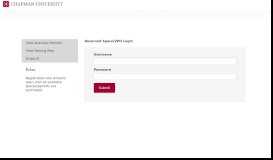 
							         Login - Chapman University								  
							    