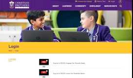 
							         Login - Christian Brothers College								  
							    