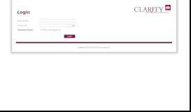 
							         Login - Clarity Mail Management Portal								  
							    