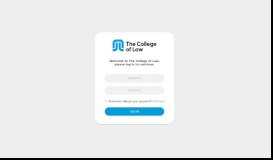 
							         Login - College of Law								  
							    