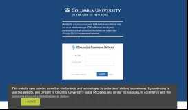 
							         Login - Columbia Business School								  
							    