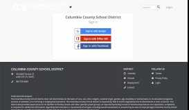 
							         Login - Columbia County School District								  
							    