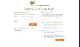 
							         Login - Commercial Portal - ScottishPower								  
							    
