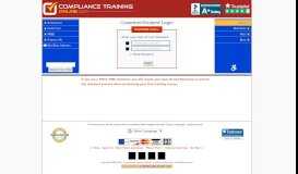 
							         Login - Compliance Training Online®								  
							    