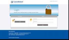 
							         Login - Consolidated Communications								  
							    