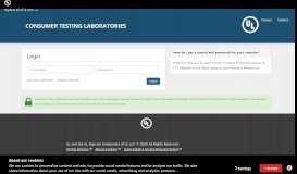 
							         Login - Consumer Testing Laboratories								  
							    