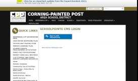 
							         Login - Corning-Painted Post Area School District								  
							    