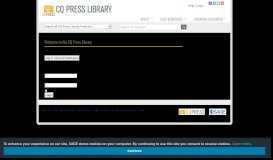 
							         Login - CQ Press Library								  
							    