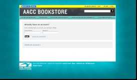 
							         Login / Create An Account | AACC Bookstore								  
							    