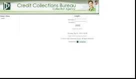 
							         Login - Credit Collections Bureau								  
							    