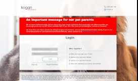 
							         Login - Customer Service Portal - Kogan Pet Insurance								  
							    