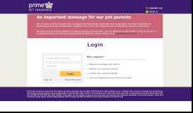 
							         Login - Customer Service Portal - PetSure								  
							    