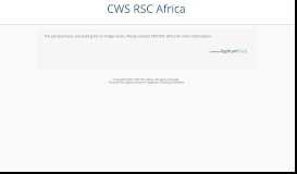 
							         Login - CWS RSC Africa								  
							    