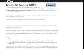 
							         Login | CYMA 15 Employee Self-Service Update								  
							    