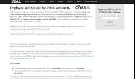 
							         Login | CYMA Version 16 Employee Self-Service Update								  
							    