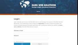 
							         Login – Dark Web Solutions								  
							    