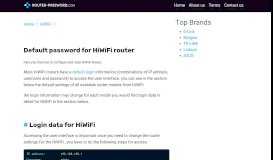 
							         Login data for HiWiFi - router-password								  
							    