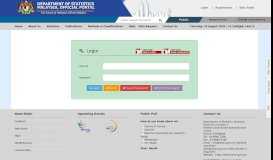 
							         Login - Department of Statistics Malaysia Official Portal								  
							    