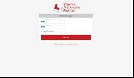 
							         Login | Driving Instructor Services								  
							    