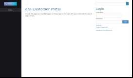 
							         Login - ebs Customer Portal								  
							    