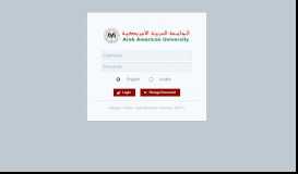
							         Login - Edugate ( Portal ) - Arab American University ( AAUP )								  
							    