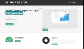 
							         Login: etime.pae.com Deltek Time & Expense								  
							    