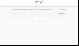 
							         Login - EXIGIS - ApplicantStack								  
							    