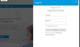 
							         Login - Express Scripts								  
							    