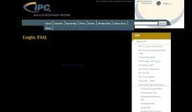 
							         Login FAQ | IPC								  
							    