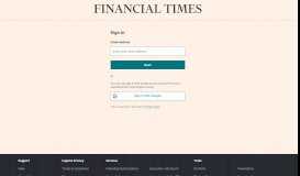 
							         Login - Financial Times								  
							    