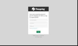 
							         Login - Firespring Accounts								  
							    
