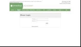 
							         Login for Amedisys Academy LearnCenter								  
							    